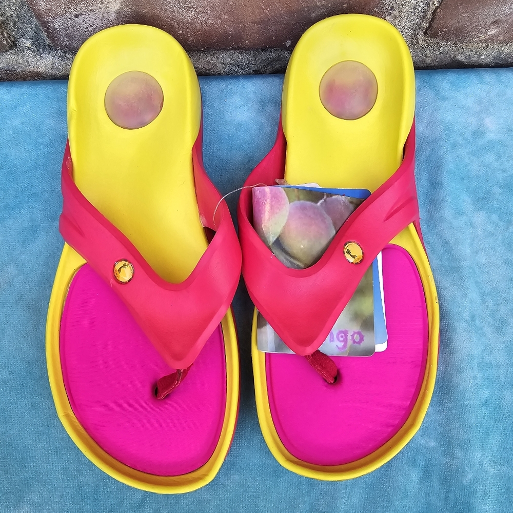 Big Girl Flip Flop Slide Comforts Sandals Sz 5